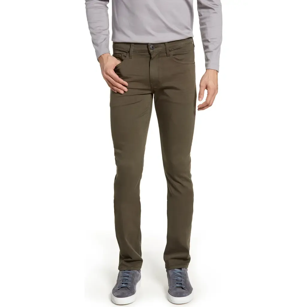 Transcend Lennox Slim Tapered Leg Five Pocket Pants by PAIGE