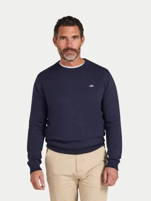 Classic Crew Neck Sweater by Raging Bull