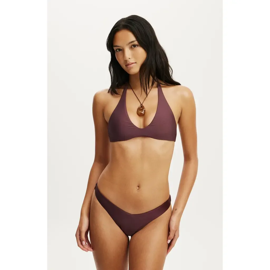 Scoop Neck Halter Bikini Top by COTTON ON BODY