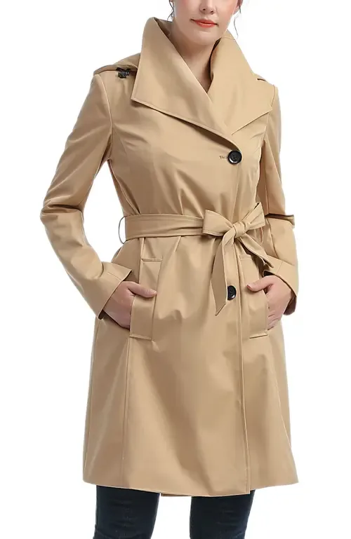 Elsa Hooded Trench Coat
