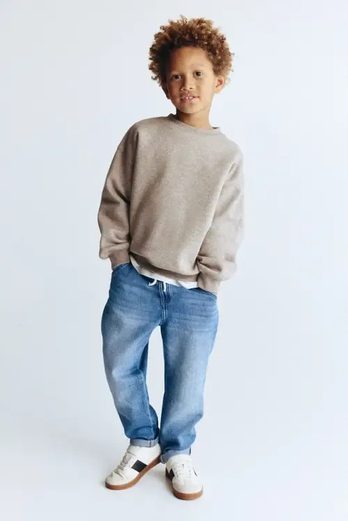 Cotton Denim Joggers by H&M