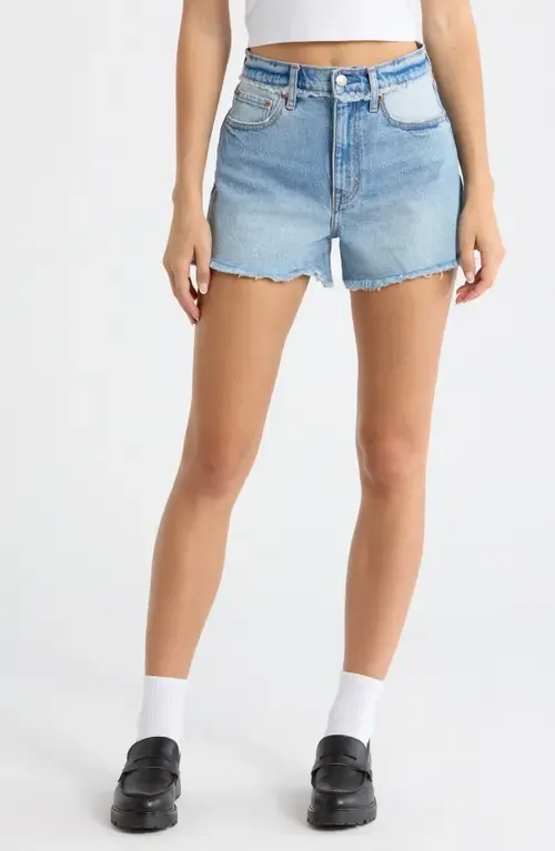 The Knockout High Waist Denim Shorts by DAZE