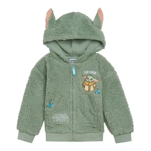 Baby Yoda the Mandalorian Faux Shearling Hoodie by Star Wars
