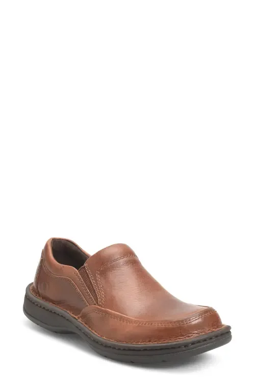 Blast II Slip-On in Dark Tan Leather by Børn