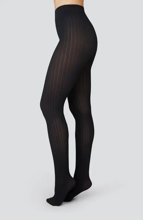 Alma Rib Tights by Swedish Stockings