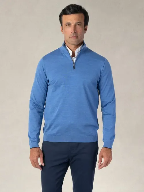 Eastwood Quarter Zip Sweater by Robert Talbott