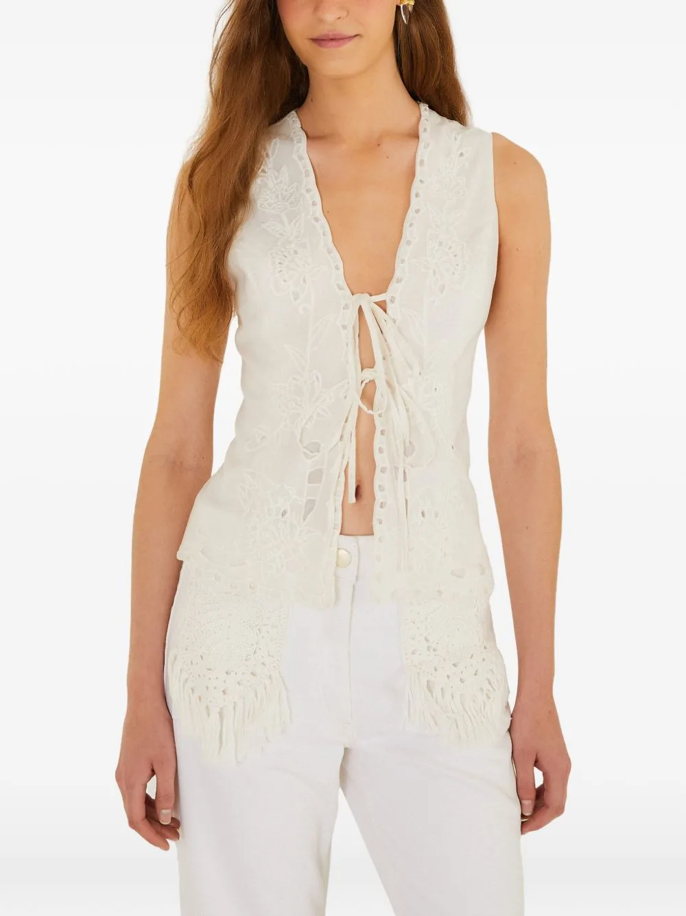 Embroidered Lenzing™ Ecovero™ Euroflax™ Blouse by FARM Rio