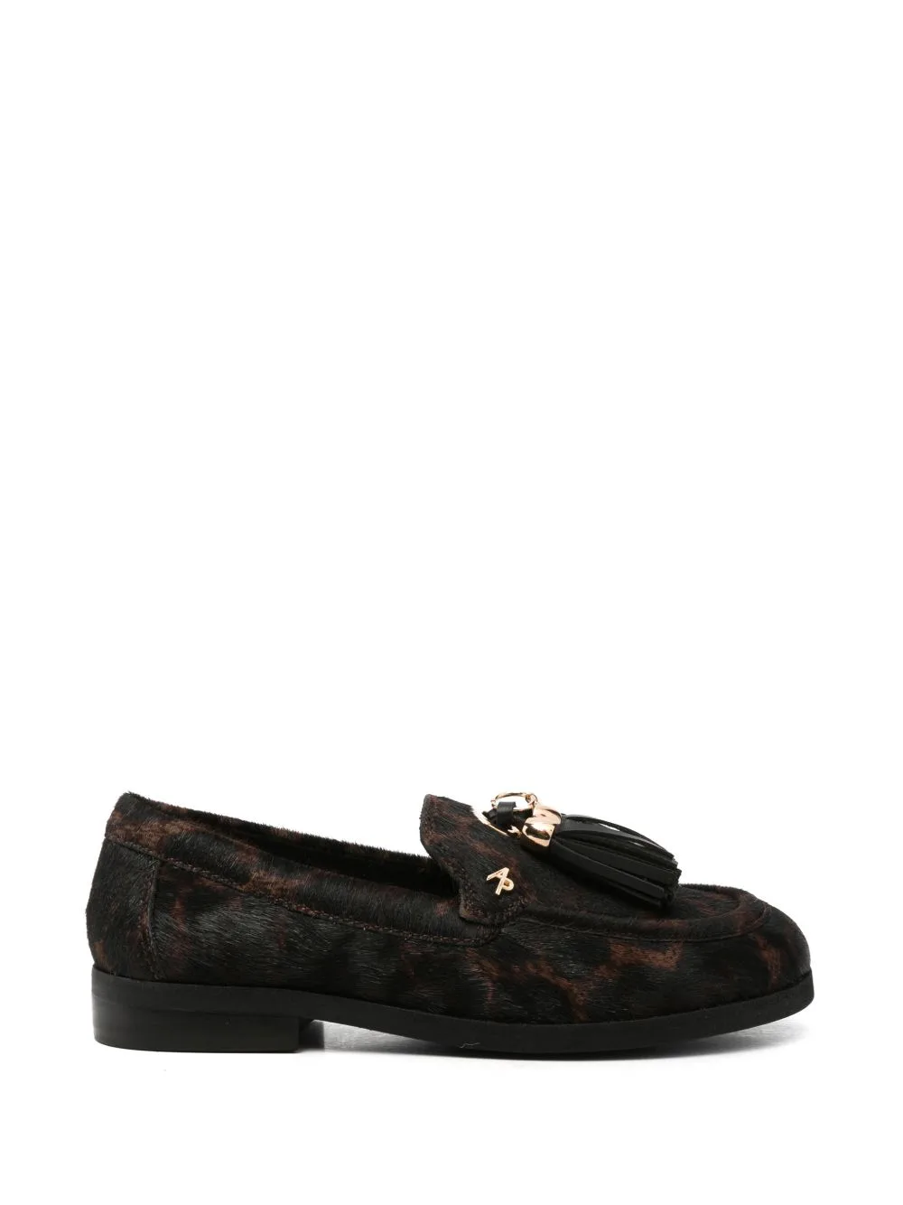Tassel-Detail Leopard-Print Loafers by APEPAZZA