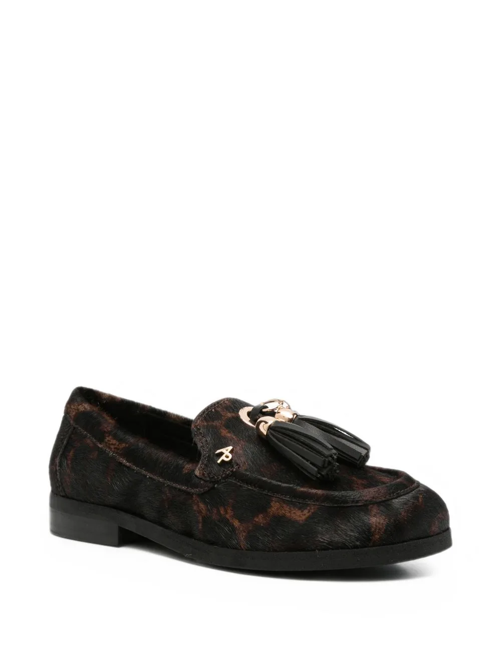 Tassel-Detail Leopard-Print Loafers by APEPAZZA