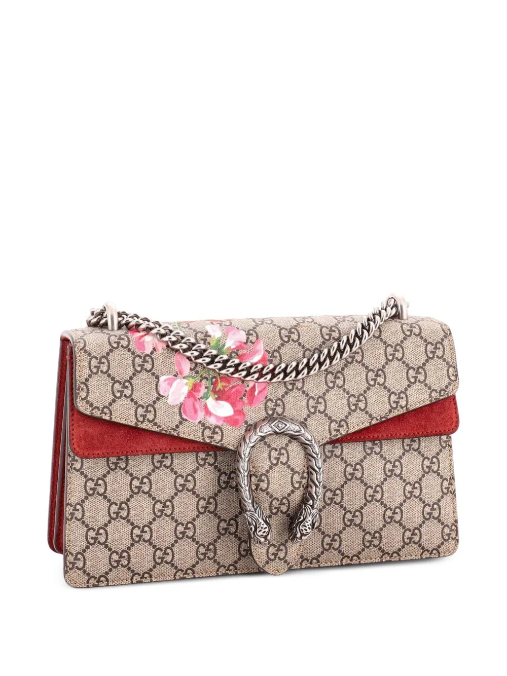 Dionysus Bag Blooms Print GG Coated Canvas Small Shoulder Bag by Gucci Pre-Owned