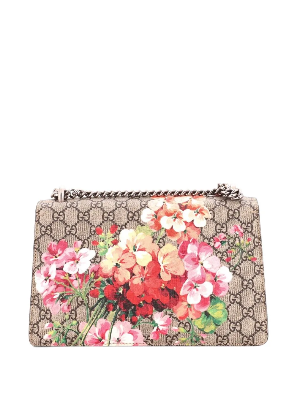 Dionysus Bag Blooms Print GG Coated Canvas Small Shoulder Bag by Gucci Pre-Owned