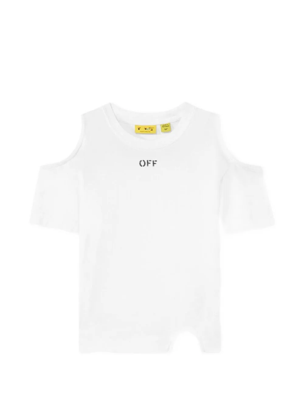 Cold-Shoulder Cut-Out T-Shirt by Off-White Kids