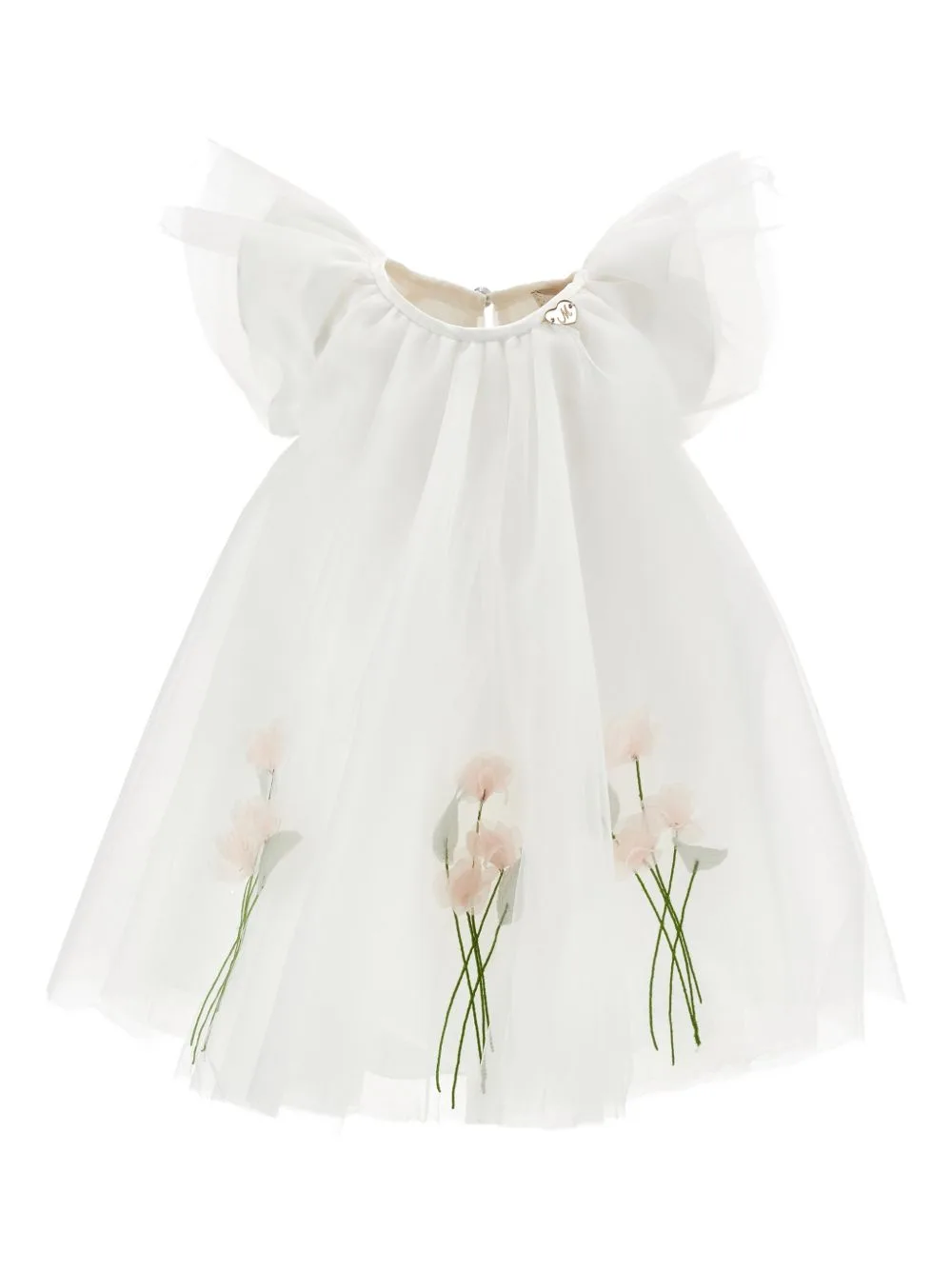 Ruffled Floral Dress by Monnalisa