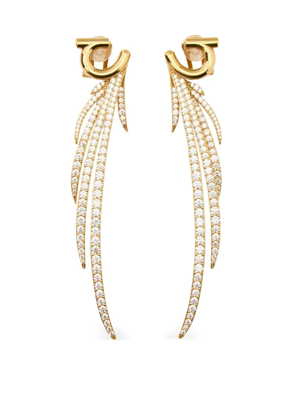 Earrings with Crystals by Ferragamo