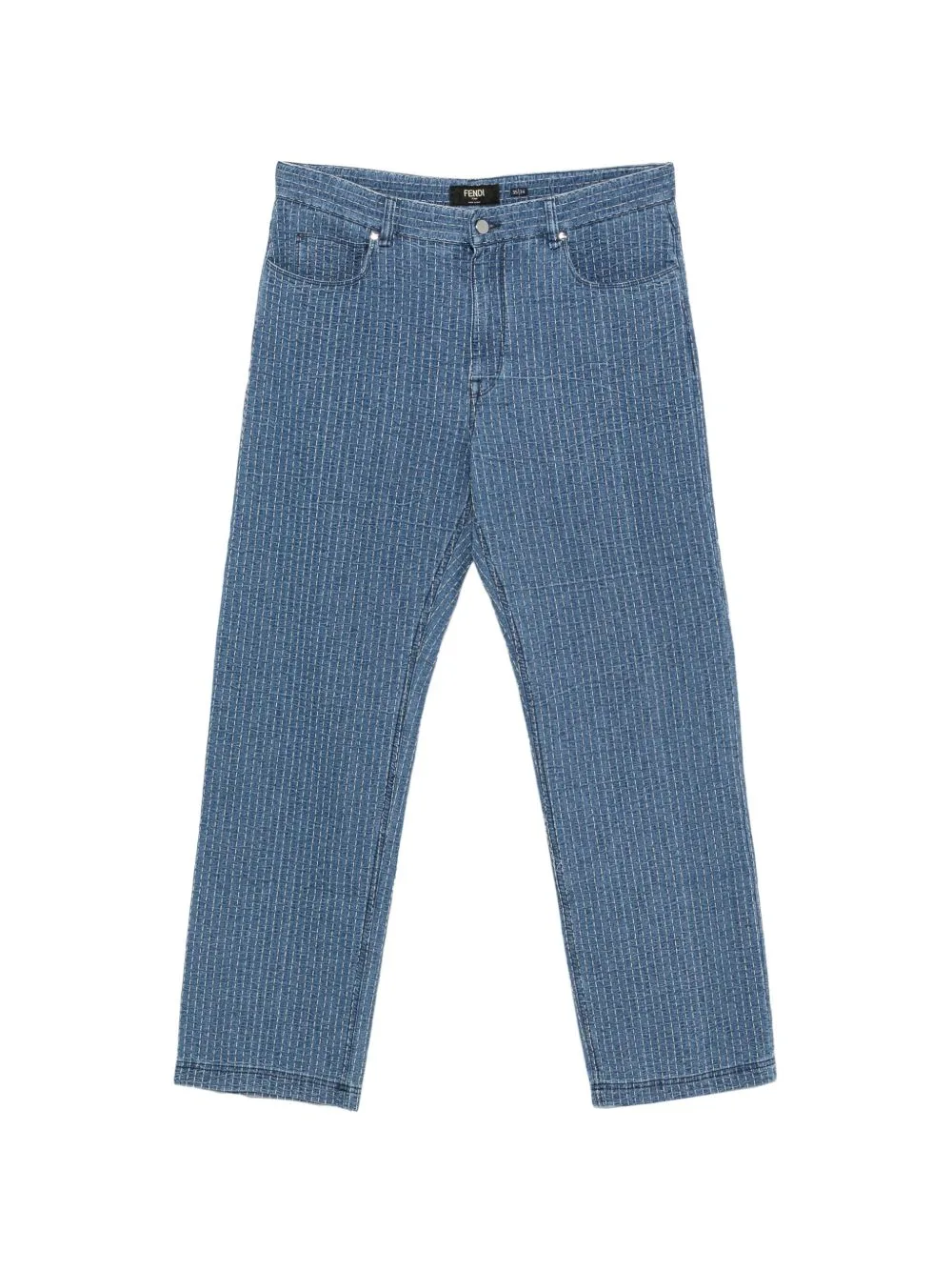 Contrast-Stitch Jeans by FENDI