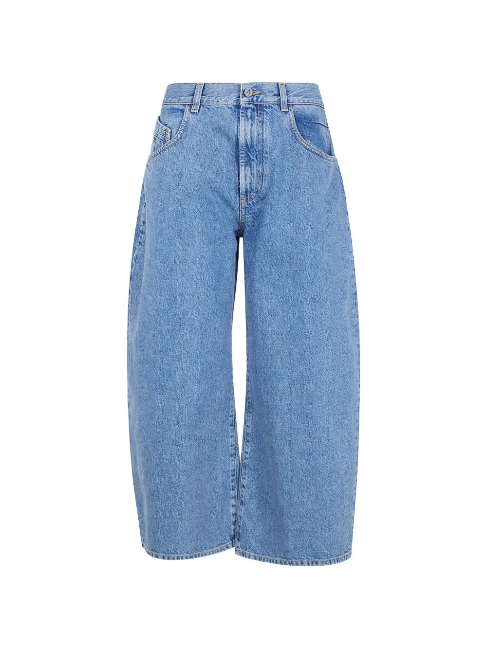 Long Pant Wide-Leg Cropped Jeans