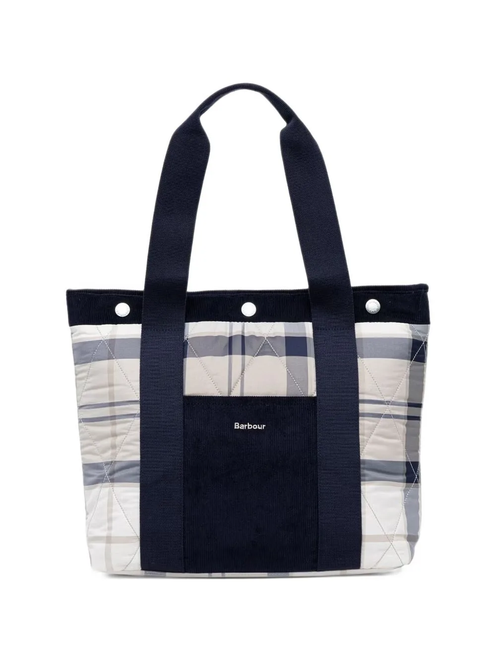 Quilted Tartan-Print Tote Bag by Barbour