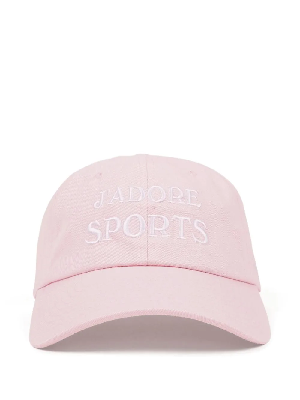 Jadore Embroidered Cotton Cap by Sporty & Rich