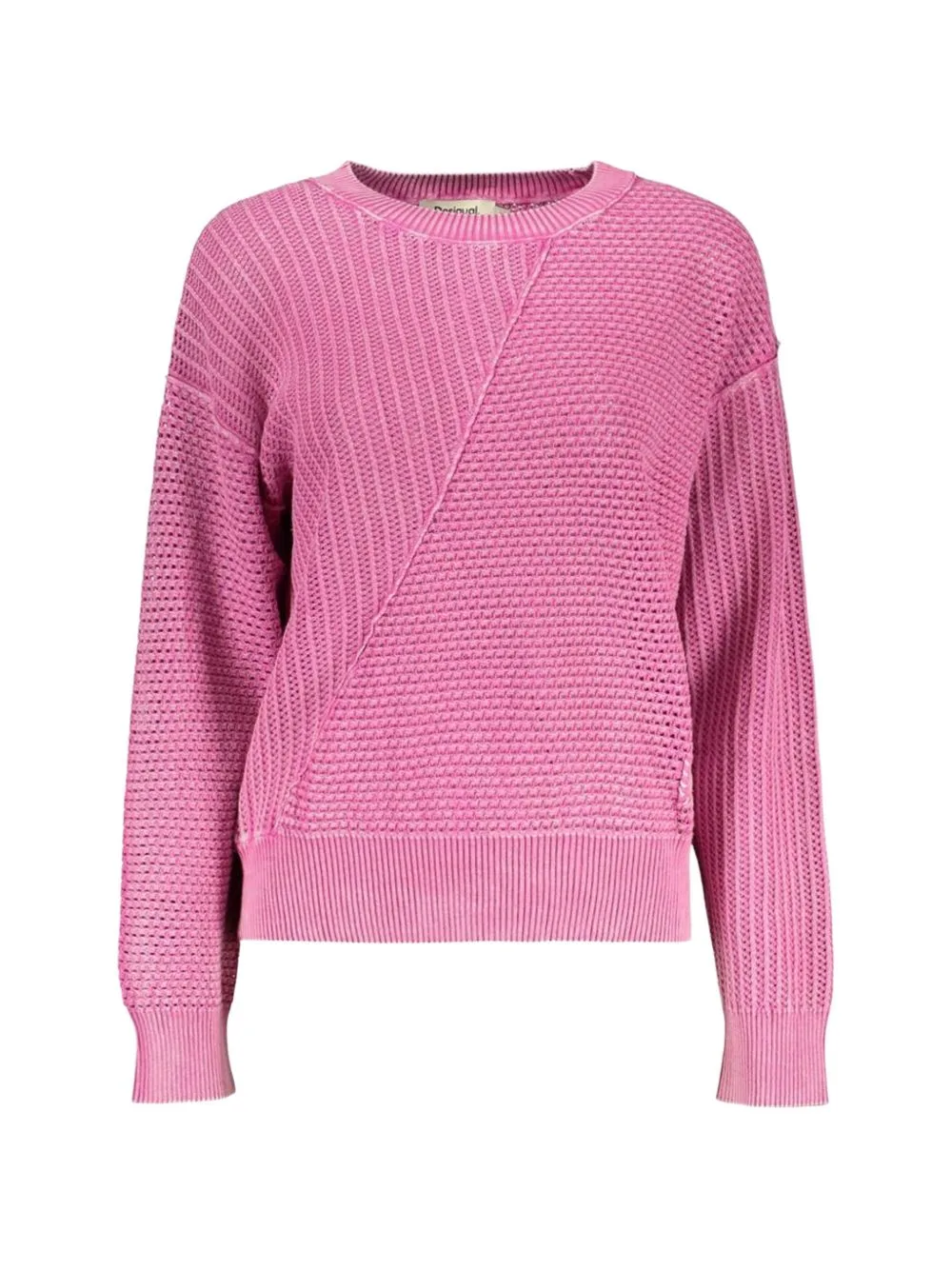 Ribbed-Knit Panelled Sweater by Desigual