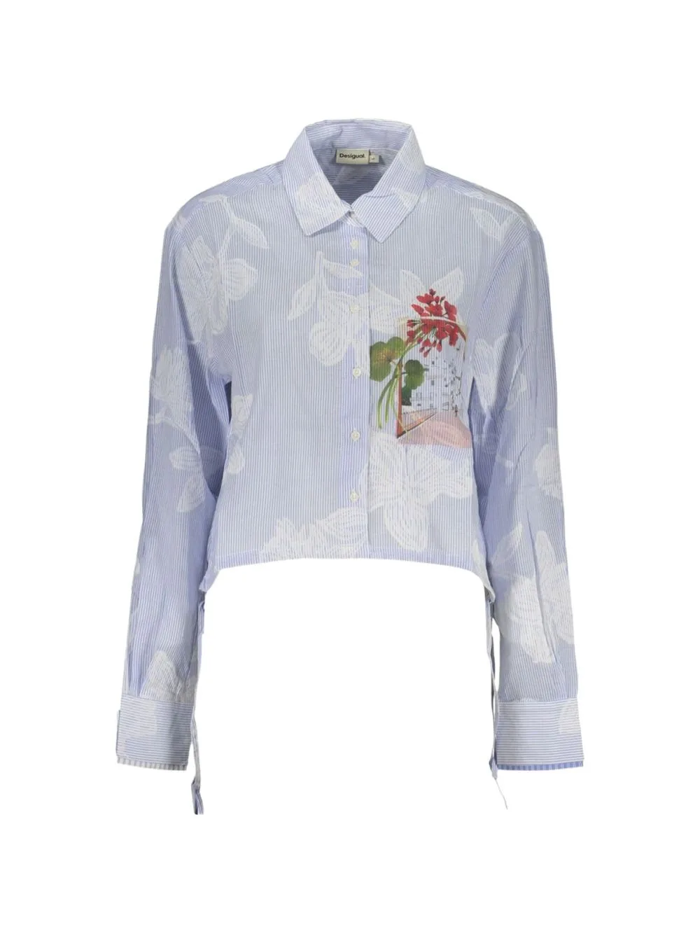 Floral-Print Striped Shirt by Desigual