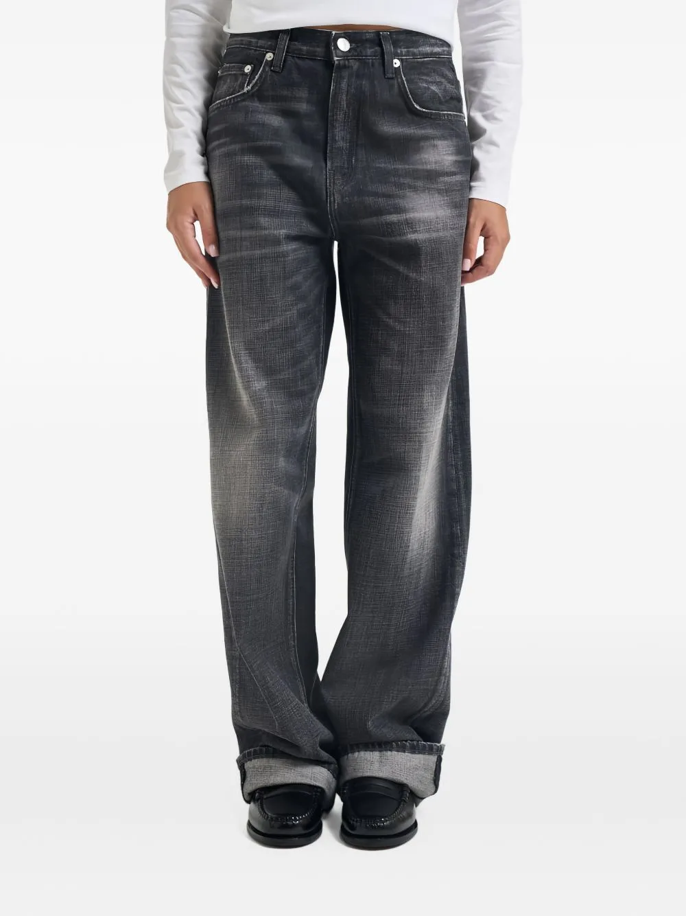 Bonnie Faded-Effect Jeans by Haikure