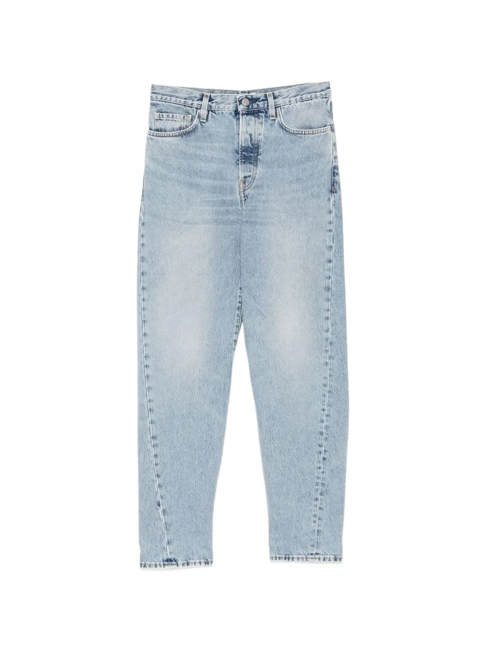 Twisted Seam Denim Full Length Worn by TOTEME