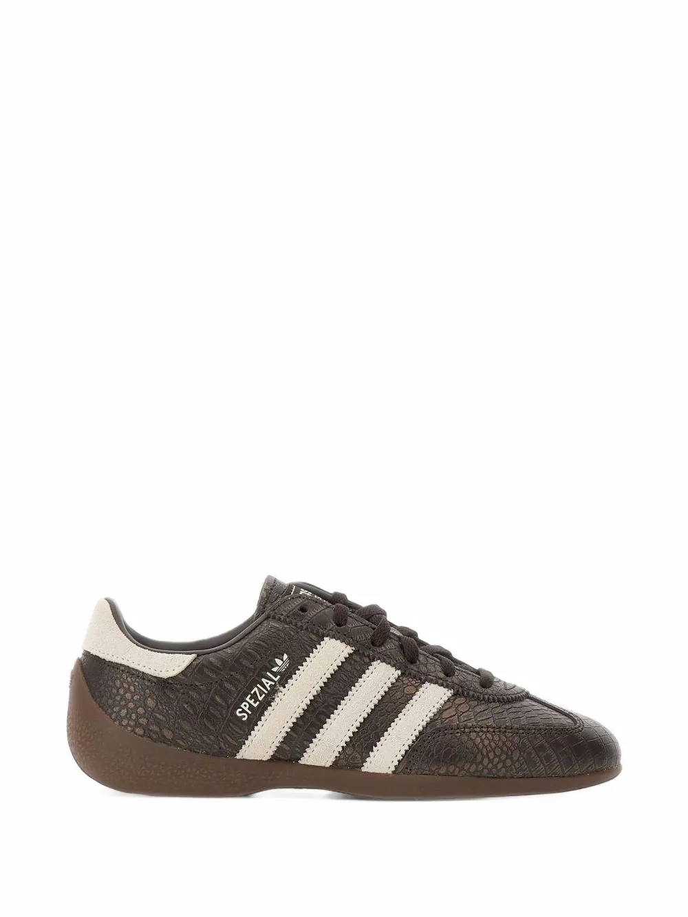 Handball Spezial Crocodile-Effect Leather Sneakers by adidas