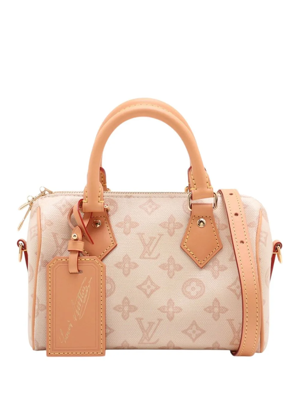 2021-2026 Monogram Origine Lin Speedy Bandouliere 20 Boston Bag by Louis Vuitton Pre-Owned