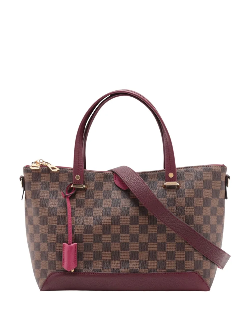 2017 Damier Ebene Hyde Park Satchel by Louis Vuitton Pre-Owned