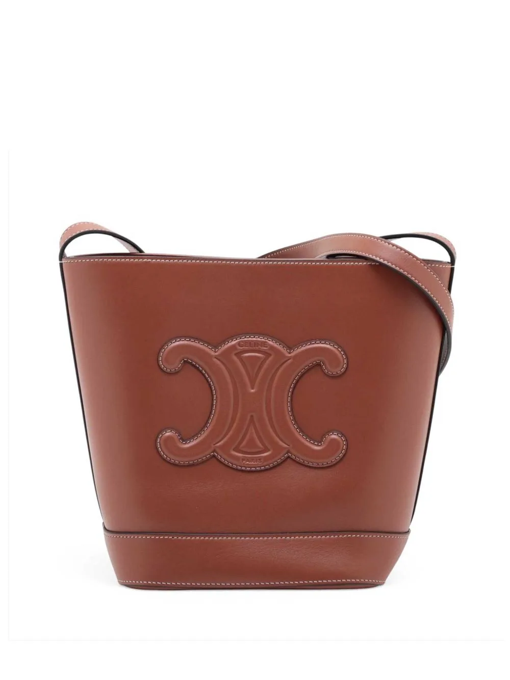 2000-2026 Small Calfskin Cuir Triomphe Bucket Bag