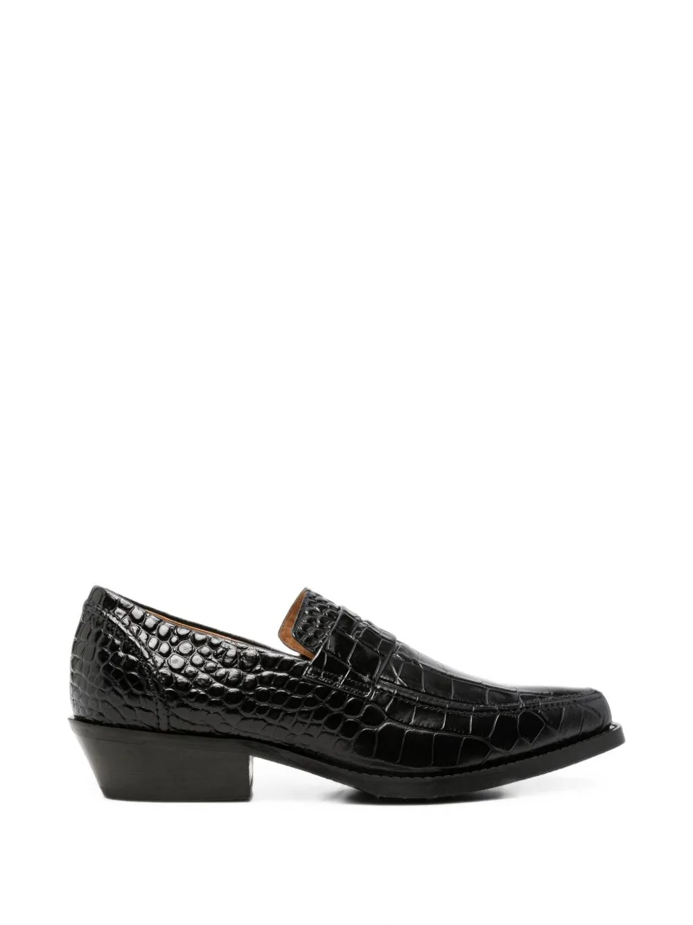 Cypher Croc-Effect Leather Loafers by OUR LEGACY