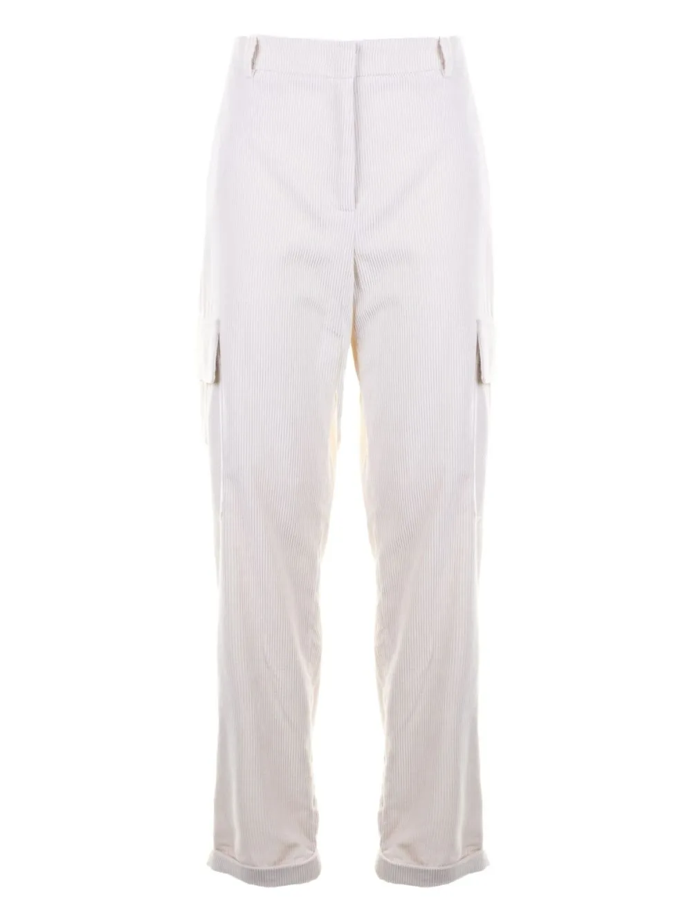 Pinstriped Cargo-Pockets Trousers by Eleventy