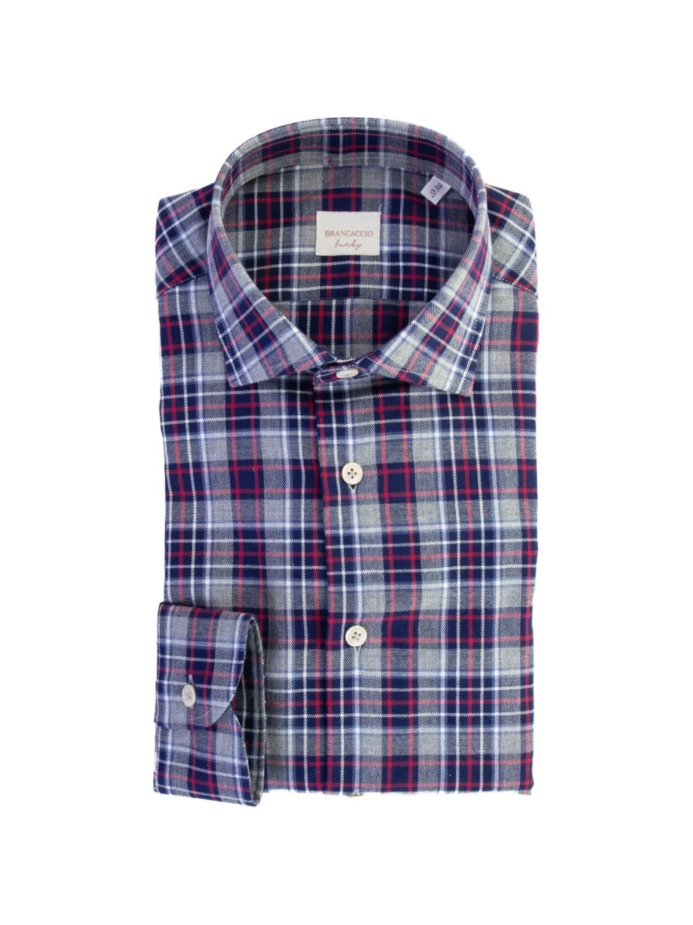 Check-Pattern Button-Down Shirt by Brancaccio