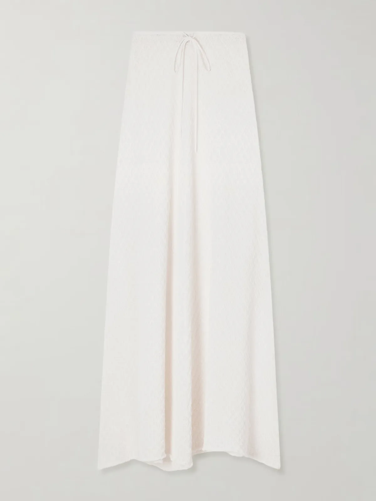 - Lenna Pointelle-knit Cotton-blend Maxi Skirt -
