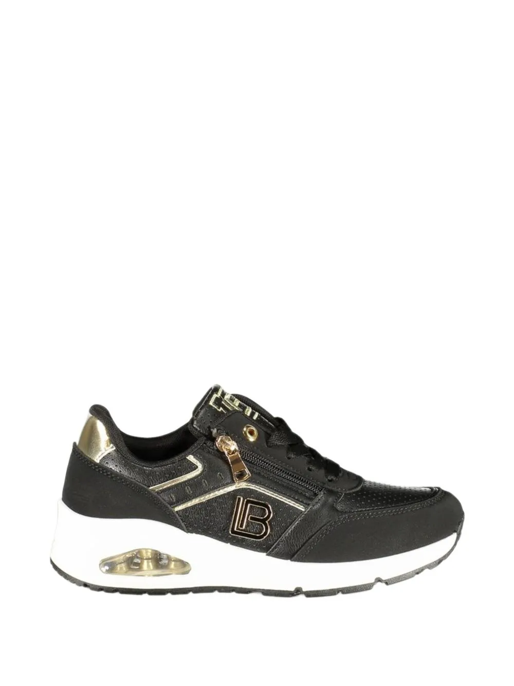 Logo-Plaque Zip-Detail Sneakers by Laura Biagiotti