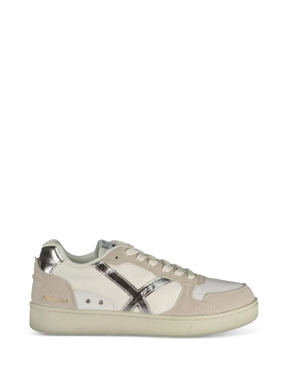 Pyro Mix Metallic-Effect Panelled Sneakers by GAS
