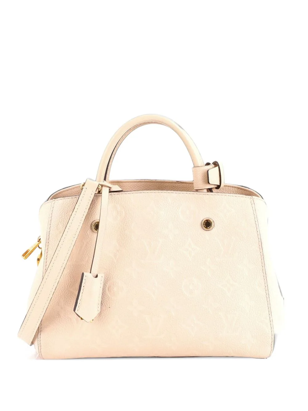 Montaigne Handbag Monogram Empreinte Leather BB Satchel by Louis Vuitton Pre-Owned