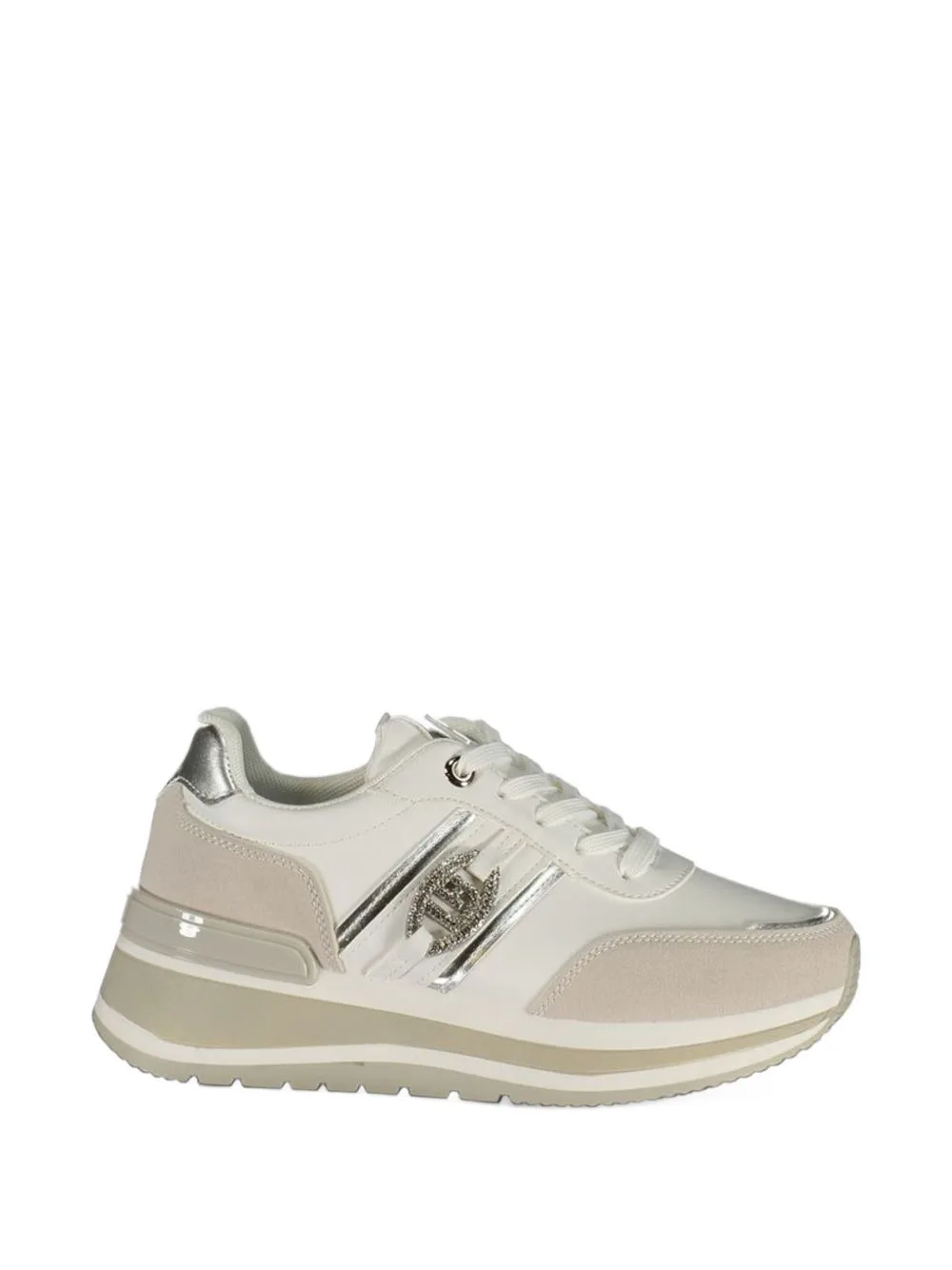 Logo-Plaque Panelled Sneakers by Laura Biagiotti