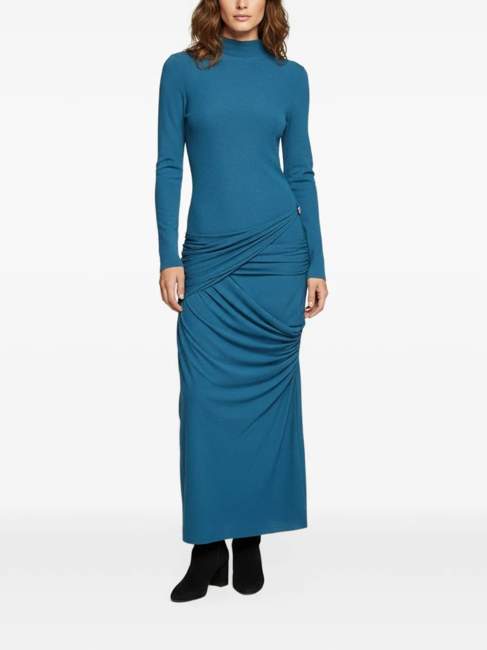 Draped Long-Sleeve Dress by 424