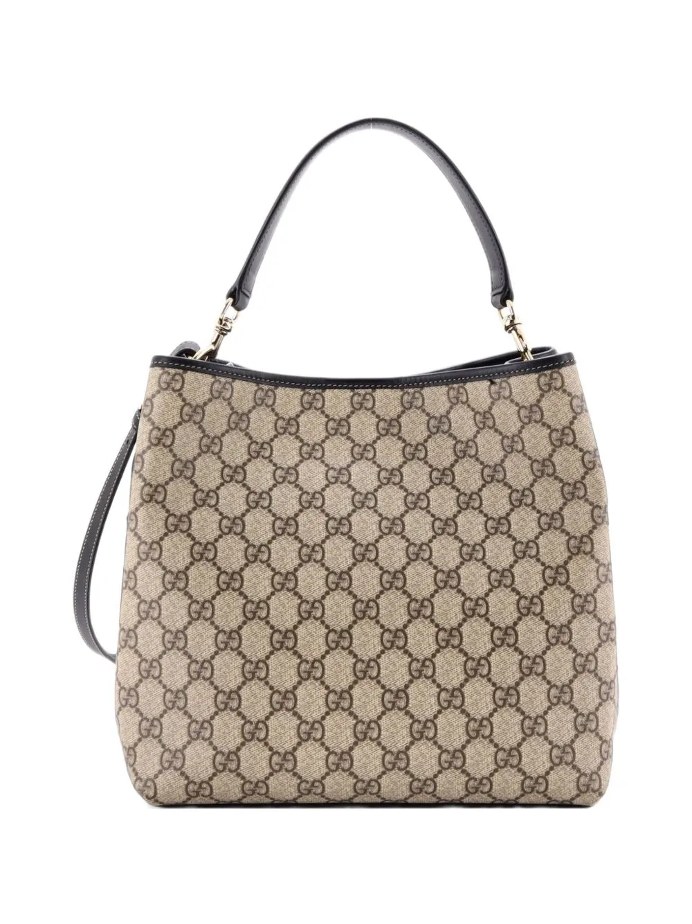 GG Emblem GG Coated Canvas Medium Bucket Bag by Gucci Pre-Owned