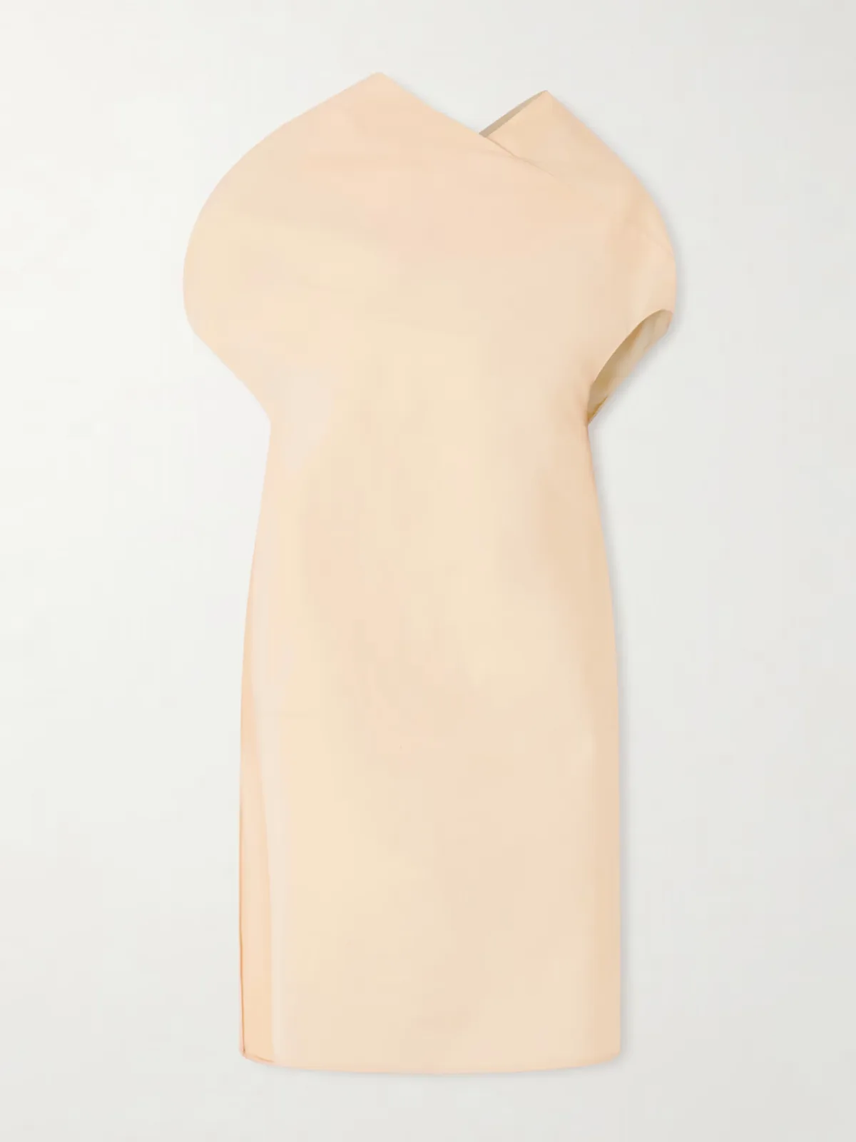 - Tatia Draped Cotton-poplin Mini Dress -