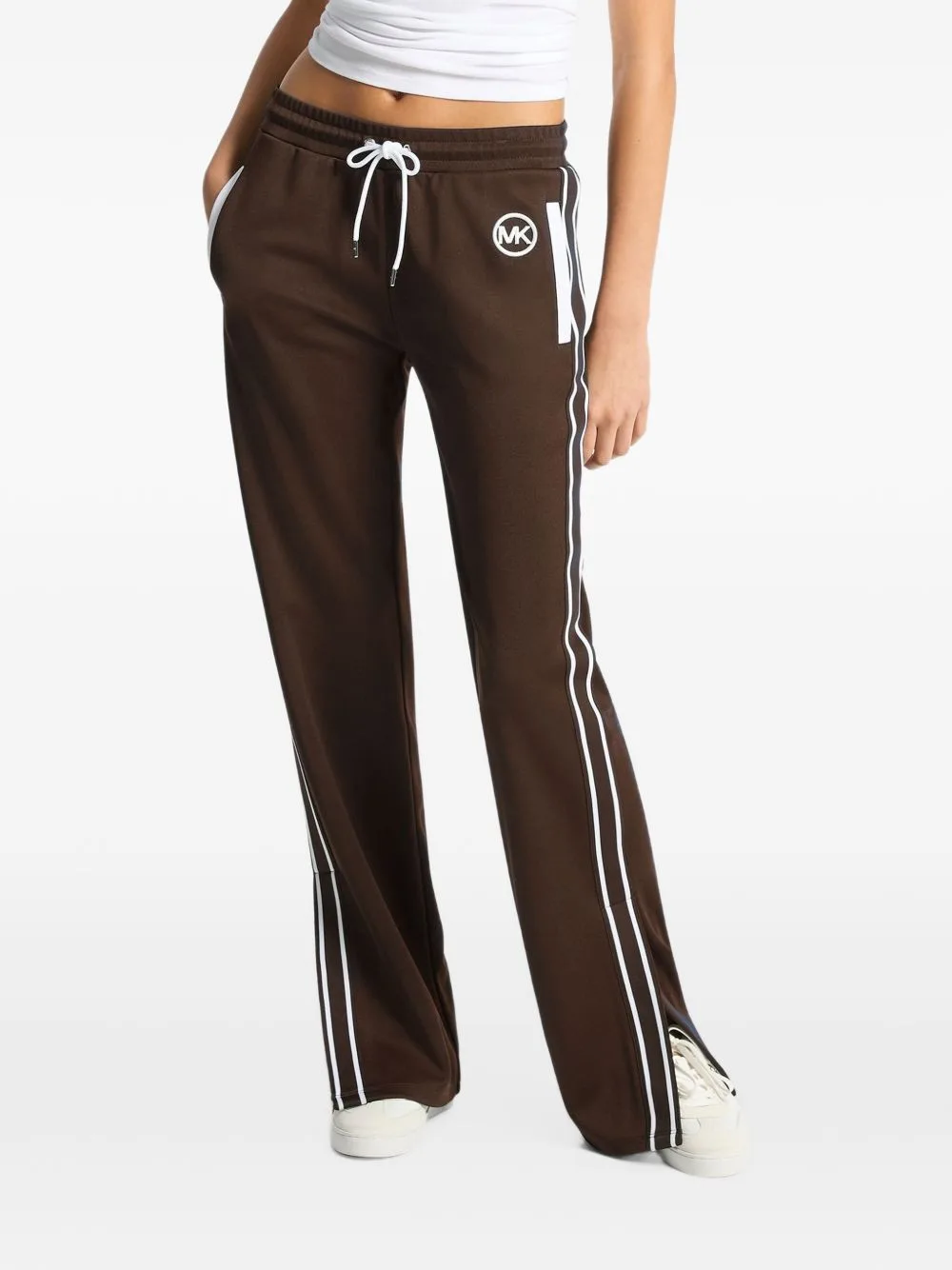 Piqué Contrast Track Pants by Michael Kors