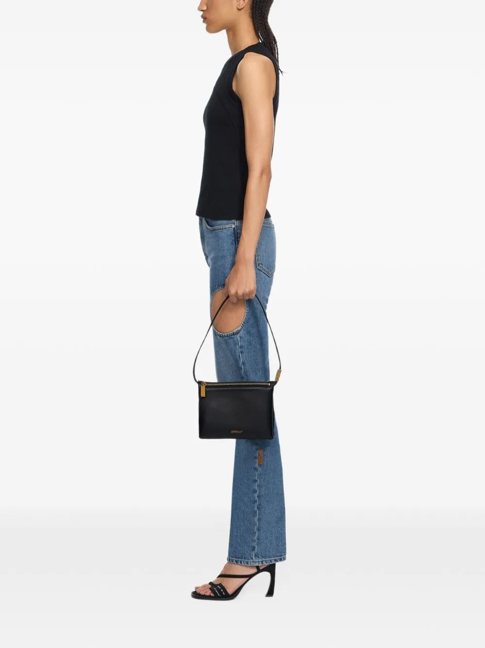 Sandbag_404 Leather Shoulder Bag by Off-White