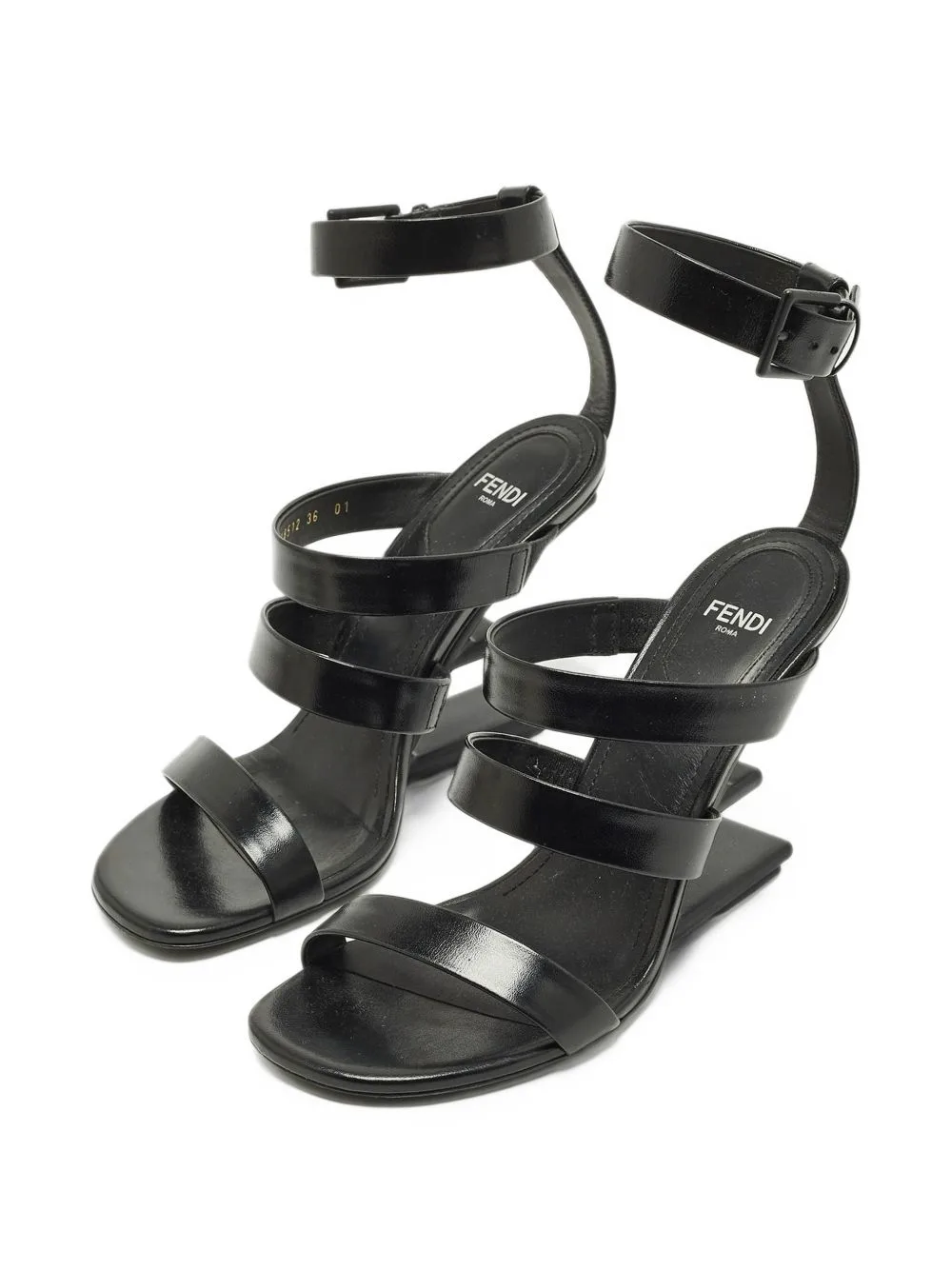 Buckle-Fastening Sandals by Fendi Pre-Owned