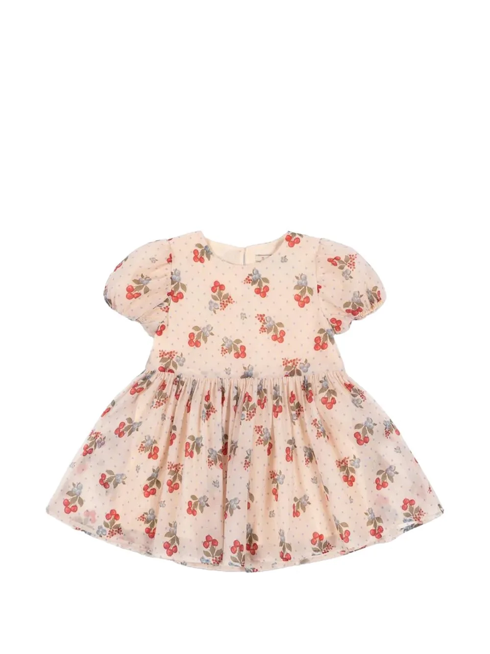 Zia Cherry-Print Short-Sleeve Dress by Konges Sløjd