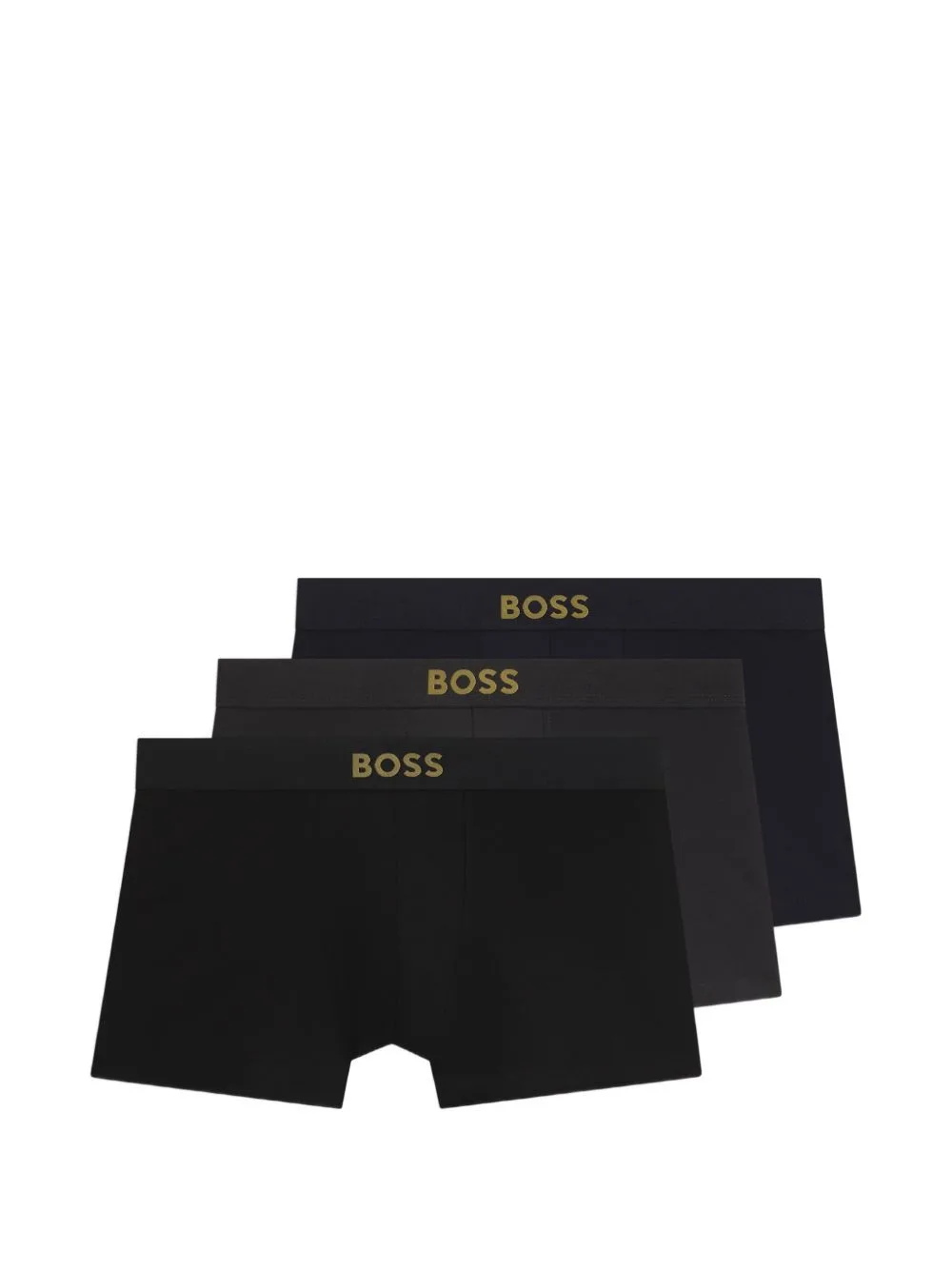 Gift-Boxed Three-Pack of Stretch-Cotton Trunks by BOSS