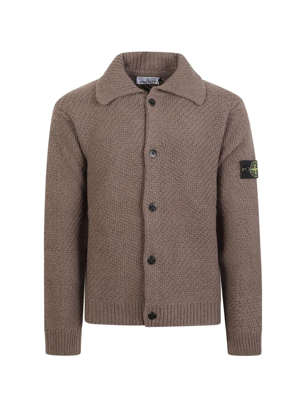 5100056 Lambswool Loose-Fit Collared Jumper by Stone Island