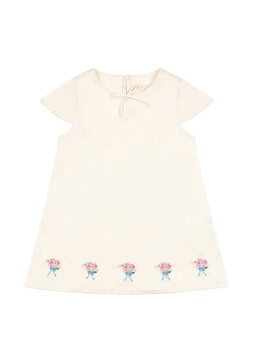 Sheeny Embroidered Scalloped-Edge Dress by Konges Sløjd
