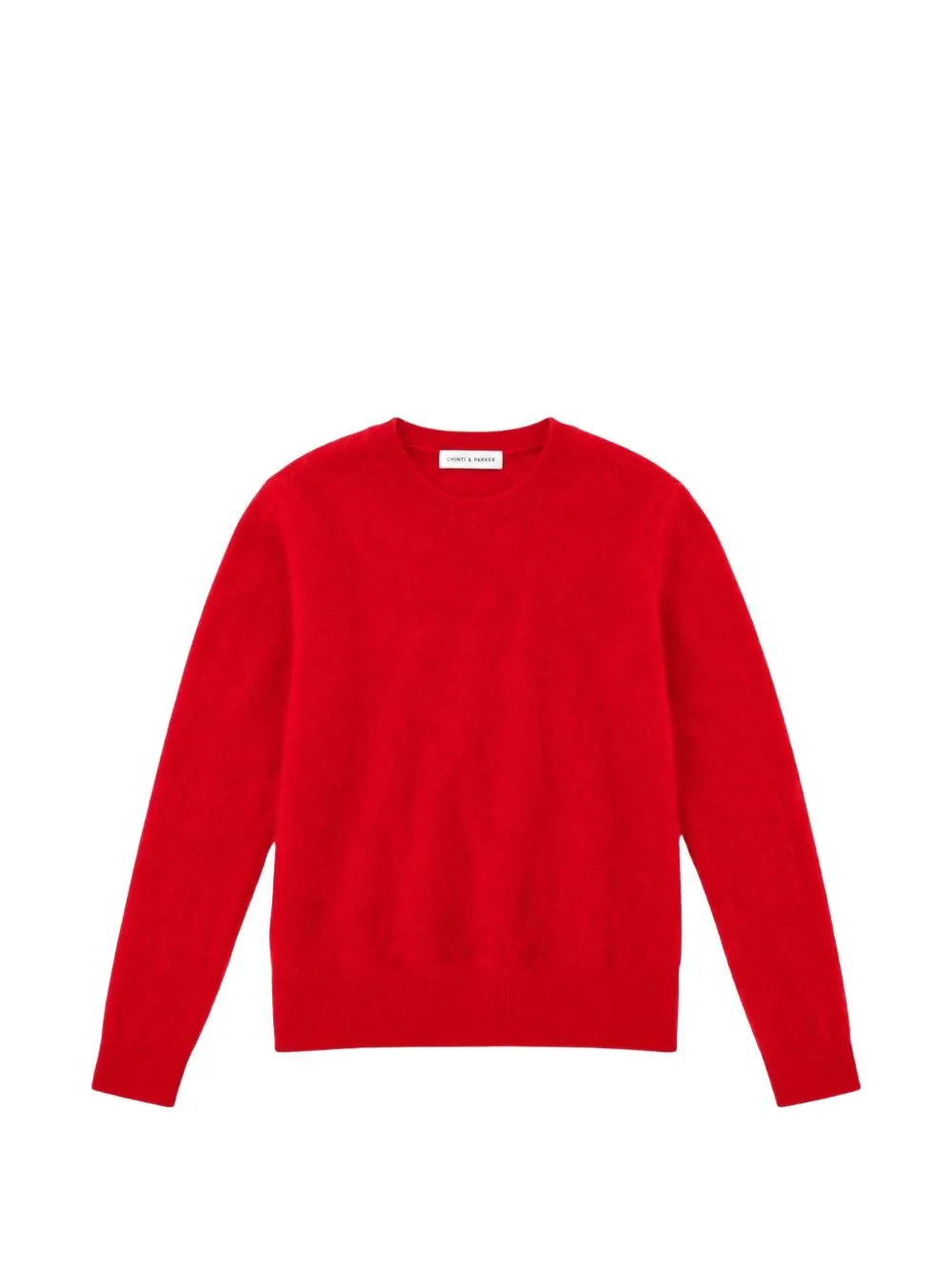 Brushed Crew-Neck Sweater by Chinti & Parker