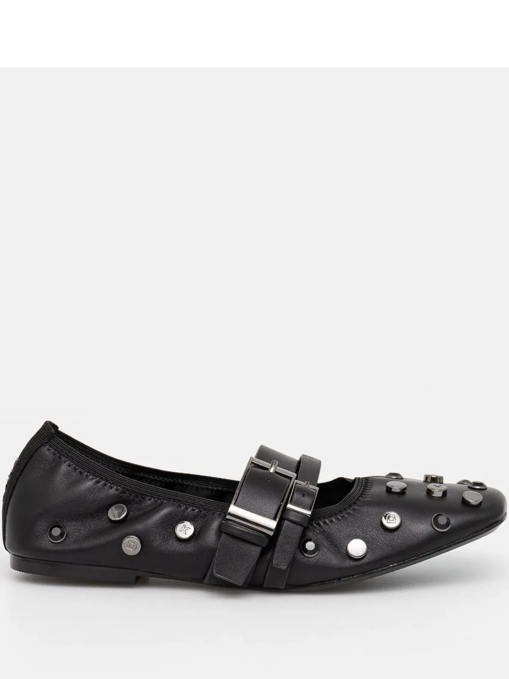 Crystal-Embellished Ballerina Shoes by DKNY